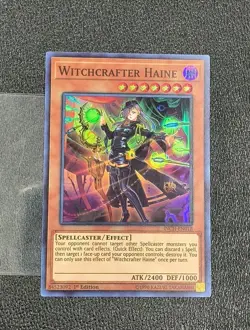 Witchcrafter Haine (INCH-EN018) 1st Edition - Super Rare - Near Mint Yugioh Card - Image 1