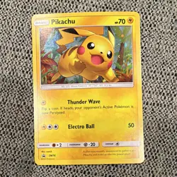 Pokemon TCG Pikachu SM76 SM EN Holo Promo Basic 70 HP Megumi Mizutani - Image 1