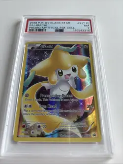 2016 POKEMON XY BLACK STAR PROMO #XY112 FULL ART/JIRACHI PSA 7 - Image 1