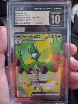 Pokemon Arboliva ex 207/182 SV10 Destined Rivals Holo CGC Pristine 10 - Image 1