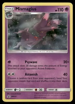Mismagius - SM222 Holo Promo Sun & Moon Promo Pokemon Holo Near Mint - Image 1