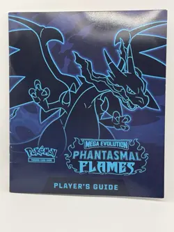 Phantasmal Flames Players Guide - Mega Evolutions Charizard ETB Booklet Pokemon - Image 1