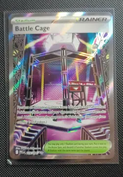 Pokemon TCG Holo Ultra Rare Full Art Battle Cage 116/94 NM/MINT - Image 1