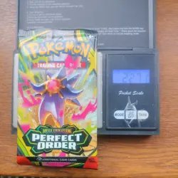 Pokemon Tcg Mega Evolution Perfect Order Heavy 22.71g Booster Pack New Sealed - Image 1
