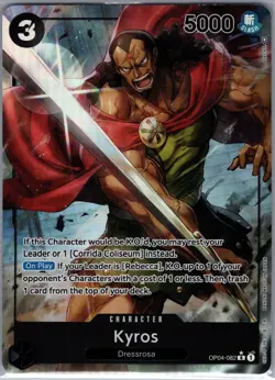 Kyros OP04-082 R Alt Alternate Art - One Piece Card Game - NM - Image 1