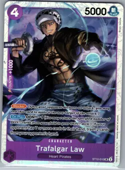Trafalgar Law ST10-010 SR - One Piece Card Game - NM - Image 1