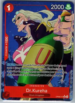 Dr Kureha OP08-015 R Alt Alternate Art - One Piece Card Game - NM - Image 1