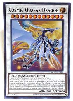 Yugioh Asian-English Cosmic Quasar Dragon DUNE-AE037 Ultra Rare - Image 1
