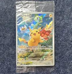 Pikachu 027 – SV Scarlet & Violet Promo Cards – sealed Holo – English - Image 1