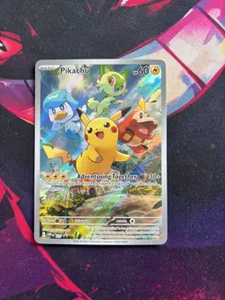 Pikachu 027 Sv: Scarlet & Violet Promo Cards Holo, Near Mint - Image 1