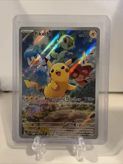 Pokemon TCG Pikachu 027 Sv: Scarlet & Violet Promo Cards Holo - Image 1
