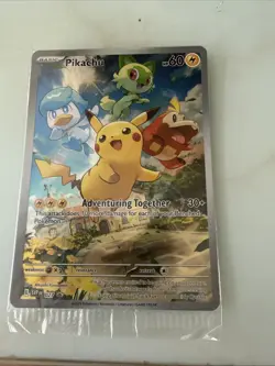 Pikachu 027 Sv: Scarlet & Violet Promo Cards Holo SEALED! - Image 1