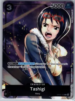 Tashigi OP02-105 C - Alt Alternate Art - One Piece Card Game - NM - Image 1