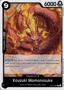 Kouzuki Momonosuke (085) R The Time of Battle OP16-085 One Piece TCG - Image 1