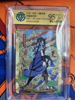 KaYou Naruto TCG CCG Trading Card Uchiha Sasuke SSP NRCC-XR-002P L5 CCG 9.5 - Image 1