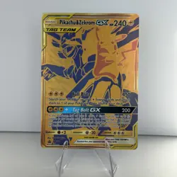 MINT Pokemon TCG Black Star Promo Pikachu Zekrom Tag Team Gold GX SM248 Card - Image 1