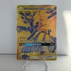 MINT Pokemon TCG Black Star Promo Pikachu Zekrom Tag Team Gold GX SM248 Card - Image 4