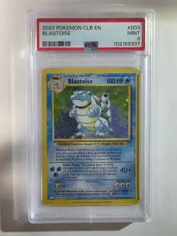 Blastoise 003/034 Trading Card Game Classic 2023 Holo CLB PSA 9 - Image 1