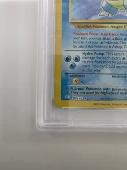 Blastoise 003/034 Trading Card Game Classic 2023 Holo CLB PSA 9 - Image 5
