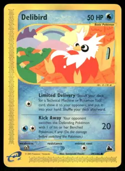 Pokemon Cards Delibird 49/144 Skyridge Common LP *5 - Image 1