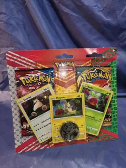 MORPEKO SNORLAX APPLIN Pokemon Promo 2 Pack Blister with coin SEALED - Image 1
