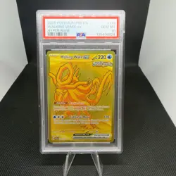 2025 POKEMON PRE EN-PRISMATIC EVOLUTIONS HYPER RARE #178 WALKING WAKE EX PSA 10 - Image 1