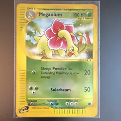 Nintendo Pokemon TCG Meganium 53/165 Expedition Reverse Holo Rare Stage 2 2002 - Image 1