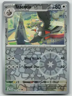 Pokemon Staravia 149/198 Scarlet & Violet Common Reverse Holo NM - Image 1