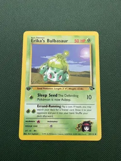 2000 Pokemon Gym Challenge #39 Erika's Bulbasaur 1st Edition 39/132 (LP+) - Image 1