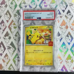 Pokemon 2025 Japanese Pikachu McDonald's Promo 020/M-P PSA 10 Regular Finish - Image 3