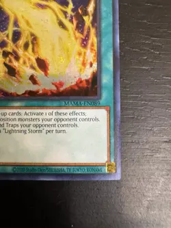 Konami Yu-Gi-Oh! Lightning Storm MAMA-EN089 Secret Pharaoh’s Rare 1st Ed - Image 5