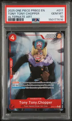 2025 ONE PIECE PRB02 OP10-011 TONY TONY CHOPPER ALTERNATE ART - Image 1