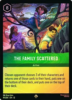 Cold Foil THE FAMILY SCATTERED 1x Rare Disney Lorcana NM - Image 1
