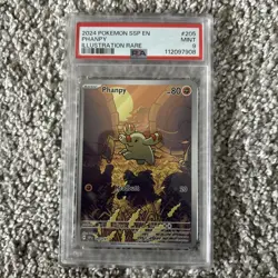 Phanpy Illustration Rare Pokemon TCG Surging Sparks 2024 Card 205/191 PSA 9 - Image 1