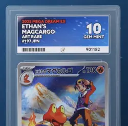 Pokemon TCG Ethan's Magcargo Holo Card Mega Dream EX Japanese Grade 10 - Image 3