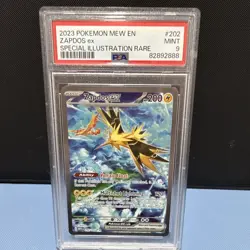 Pokemon 2023 Zapdos ex #202 Special Illustration Rare English PSA 9 Card - Image 1
