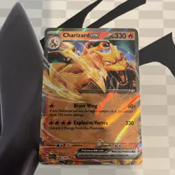 Pokemon TCG Charizard EX Holo Card Scarlet Violet 151 Ultra Rare, 006/165 - Image 1