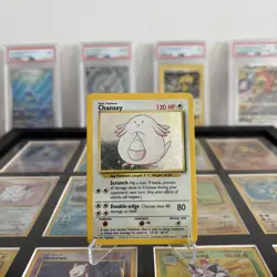 Chansey 3/102 Base Set Holo Rare 1999 Vintage Pokemon Card - Image 2