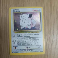 Pokemon TCG Clefairy Holo Base Set 1999 5/102 MP - Image 1