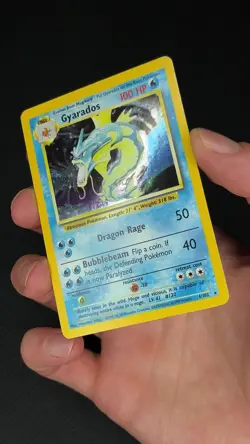 Pokemon TCG Gyarados Base Set Holo Rare 6/102 vintage - Image 2