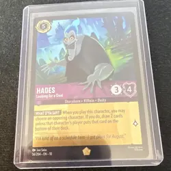 Disney Lorcana TCG Hades - Looking for a Deal 56/204 Super Rare FOIL - Image 1