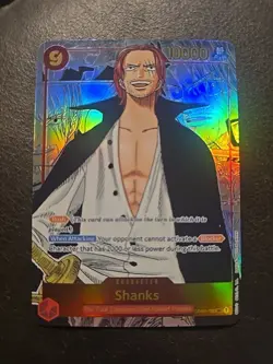 2022 ONE PIECE OP01-ROMANCE DAWN MANGA ALTERNATE ART #120 SHANKS Fan Art - Image 1