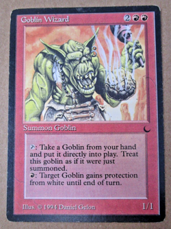 Goblin Wizard [HP/MP] The Dark Mtg Magic the Gathering Single Card Vintage - Image 1