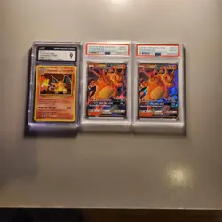 3 Pokemon Card Deal: 1 × Evol. Charizard Holo CGC 9; 2 × SM211 Charizard PSA 10 - Image 1