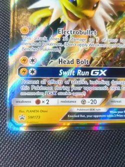 Pokemon TCG Jolteon GX SM173 Sun Moon Black Star Promo Holo Card English - Image 5