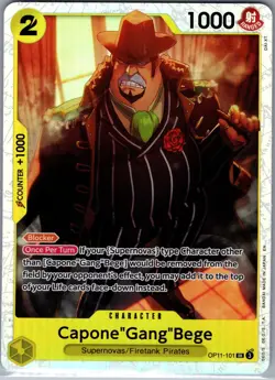 Capone "Gang" Bege OP11-101 SR - One Piece Card Game - NM - Image 1