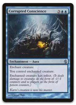 Corrupted Conscience #22 (LP) Mirrodin Besieged MBS Magic MTG - Image 1