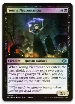 Young Necromancer #110 (Foil) (NM) Modern Horizons 2 MH2 Magic MTG - Image 1