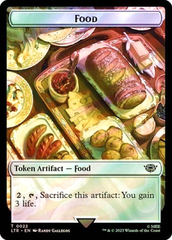 MTG - Smaug / Food Token (v1) - Surge Foil - Lord of the Rings - Magic - Image 2