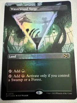 Wastewood Verge Borderless (NM Foil) DFT-0374 Rare MTG - Image 1